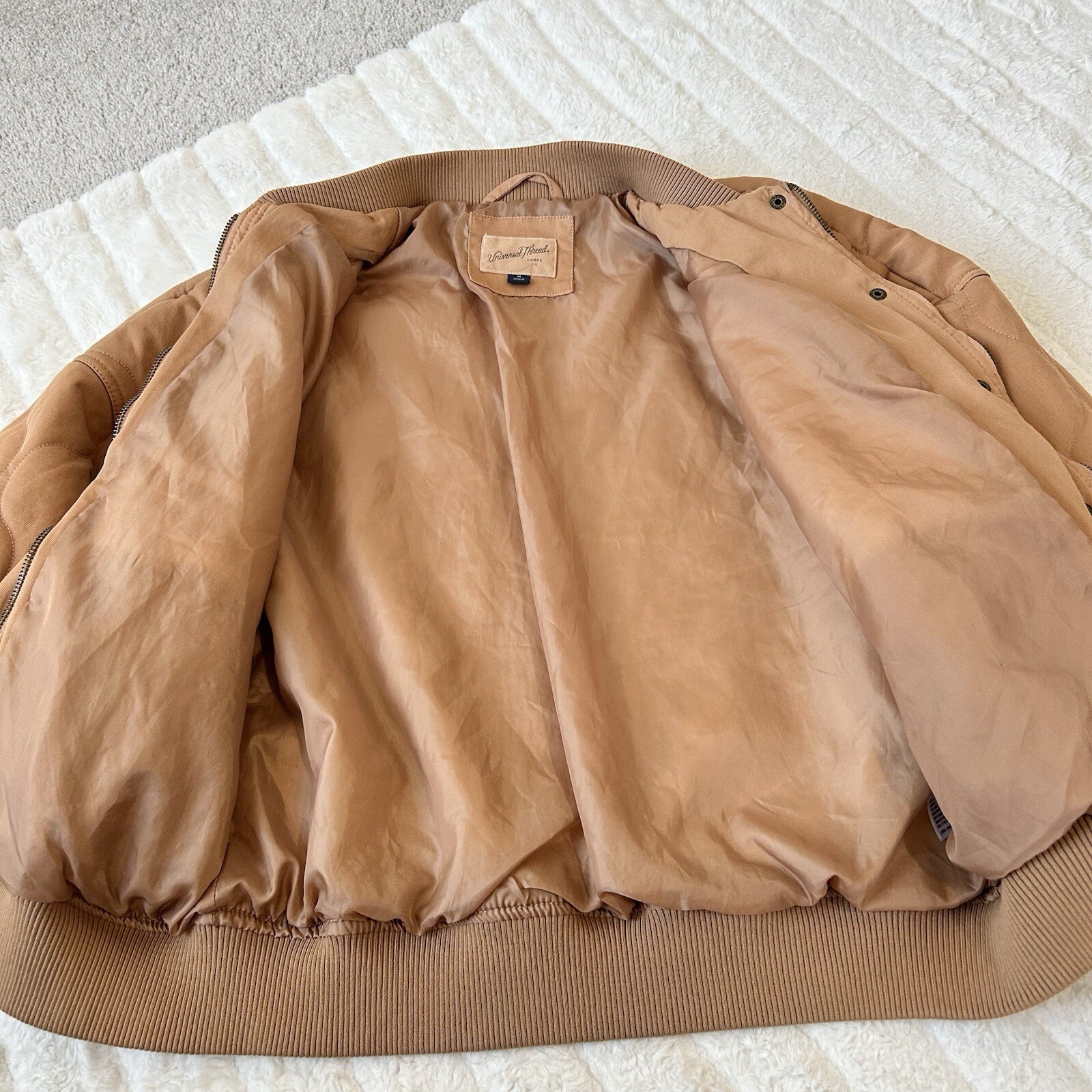 Universal Thread Tan Quilted Utility Jacket Women… - image 5