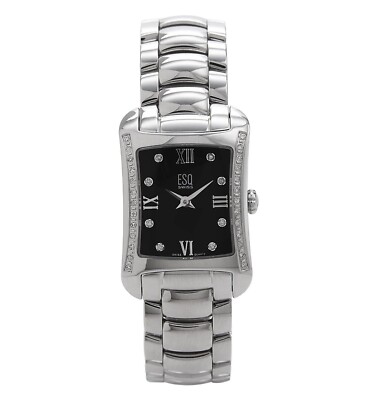 ESQ by Movado Verona Stainless Steel Black Dial ESQ by Movado Swiss Watch With Black Dial and Stainless  main image 4