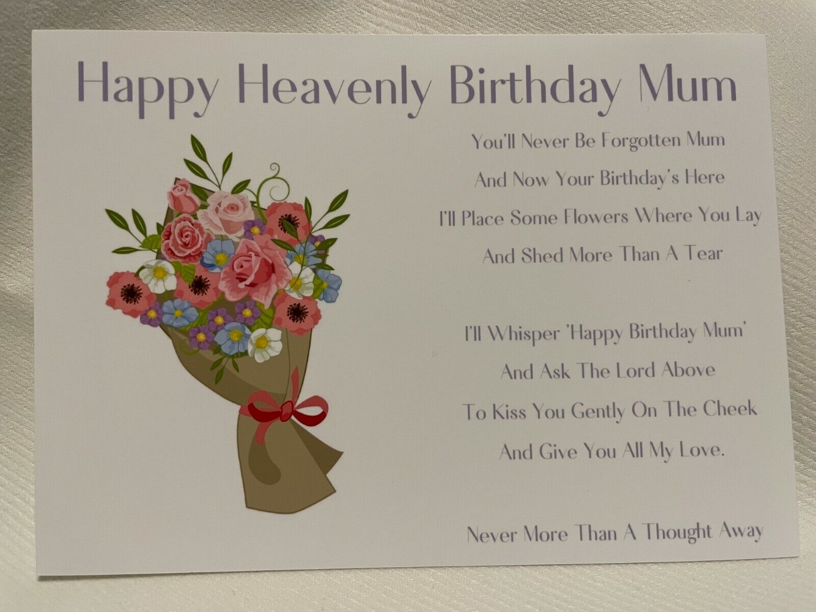 Heavenly birthday card, happy birthday in heaven