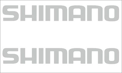 2 x Shimano  Aufkleber  100 mm x 14 mm  -  viele Farben