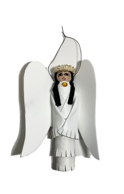 Indianer Engel Ornament von Elsie Nelson, Navajo Puppenmacherin