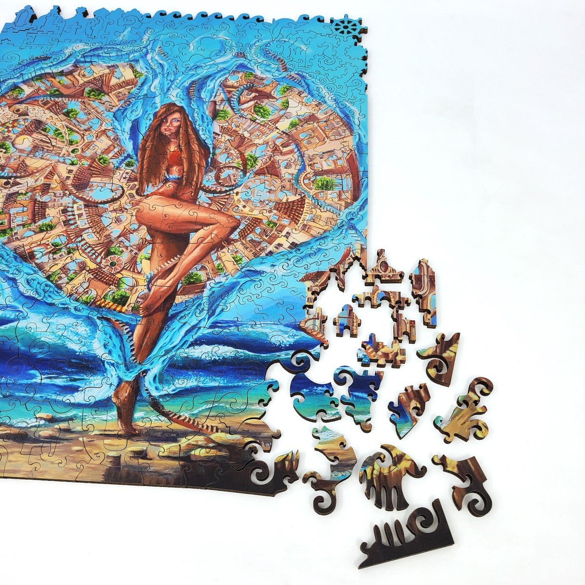Puzzle In Legno FoxSmartBox – Armonia Marina – 340 Pezzi – Per Adulti – Anno 2023 - 6