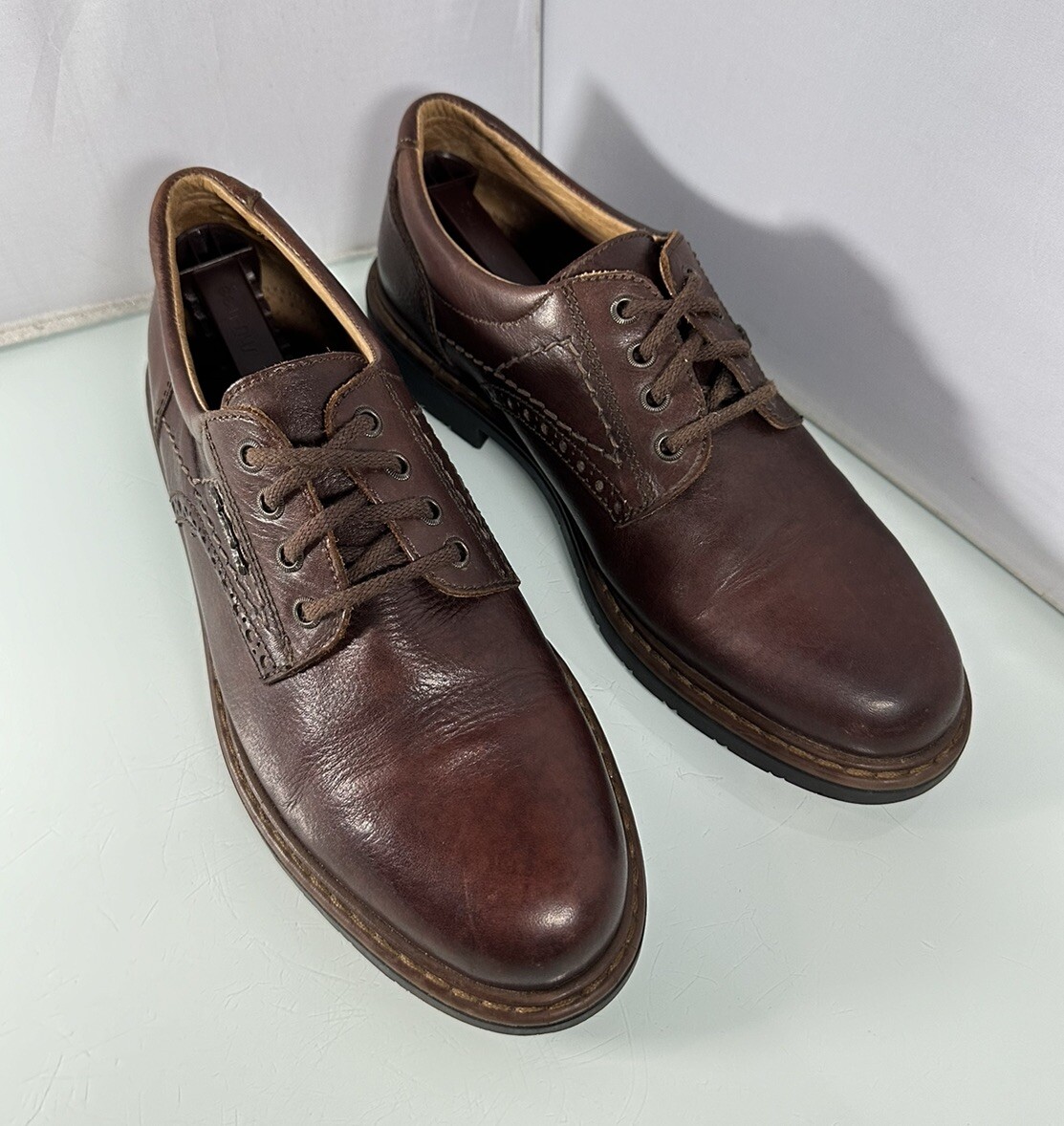 Harris men’s genuine leather dress shoes, deep brown, size 11, NWT Harris 1913 Vintage Italy Dress Shoes Oxford Brown Mens  main image 2
