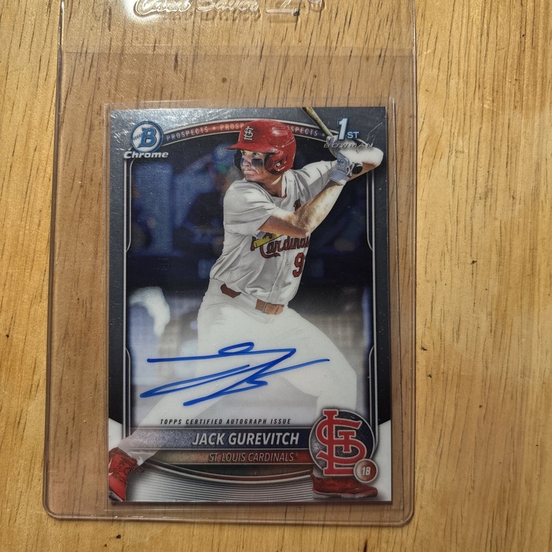 2025 Topps Bowman Chrome Baseball Jack Gurevitch 1st Auto