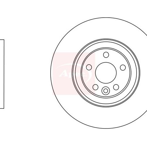 Apec Bremscheibe Scheibenbremse Vorne Einzel DSK2921 FüR Volvo S80 Ii 2006-2016-image