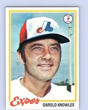 1978 Topps #414 Darold Knowles Montreal Expos Baseball Card EX