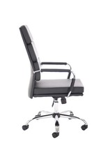 Image of Advocate Medium Back Bonded Leather Executive Office Chair with Arms