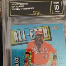 Topps Chrome 2025 Elly De La Cruz All-Etch Refractor #CAE-4 GMA 10 Reds
