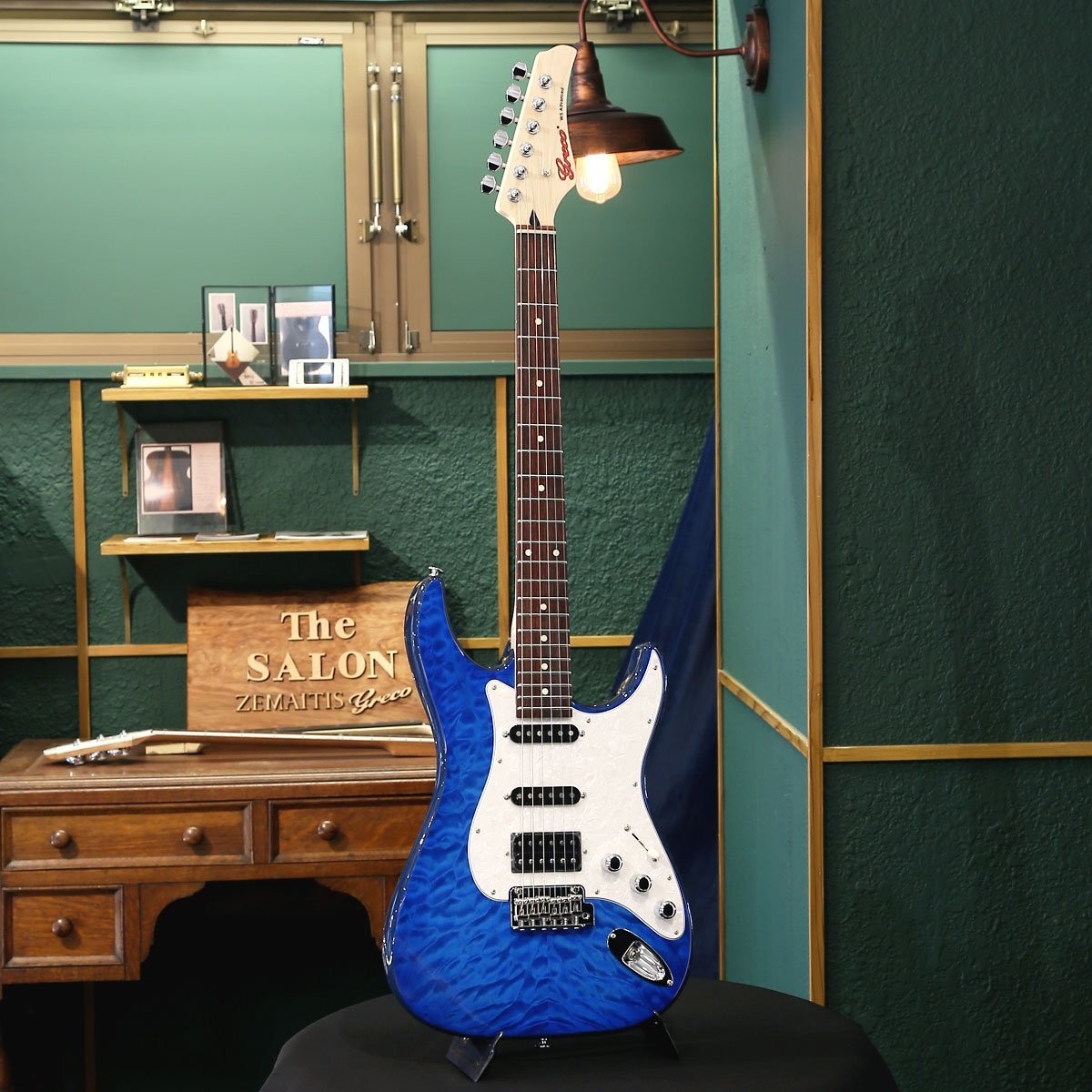 Electric Guitar Greco WS-ADV-G Aqua Blue A230625 Made in Japan
