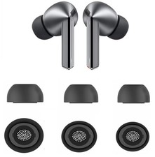 Replacement for Galaxy Buds3 Pro Earbuds Tips Silicone Ear Tips, S/M/L, Black