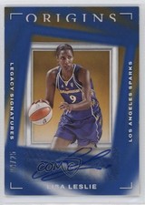 2023 Panini Origins WNBA Legacy Signatures Blue 4/25 Lisa Leslie Auto HOF 6ns