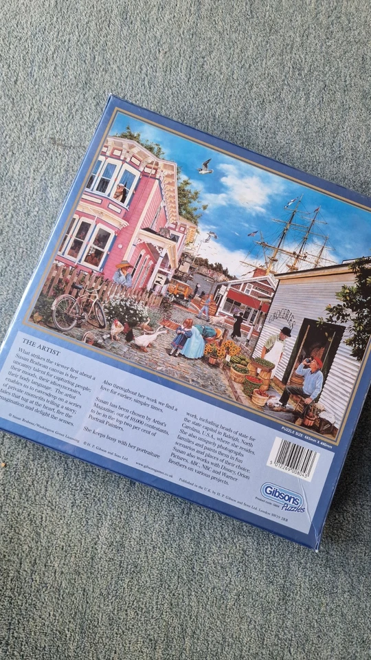 Gibsons Seacove Village Jigsaw Puzzle. Susan Brabeau. 1000 Piece Jigsaw - Image 4 of 4