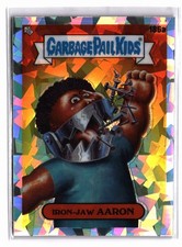 Garbage Pail Kids IRON-JAW AARON 186a (GPK Chrome Series 5) Atomic Refractor