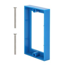 Durable Blue Outlet Box Extender - Flush-Mount Design for Safety Style, 1 Pack