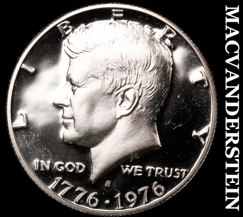1976-S Silver Kennedy Half Dollar-Choice Gem Proof Lustrous No Reserve #i6690