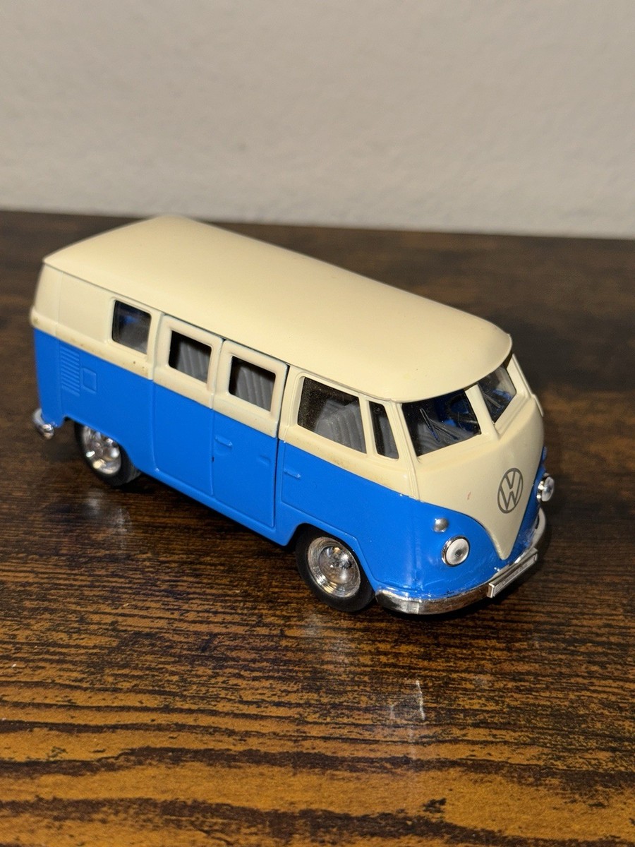 WELLY 1963 Volkswagen Bus フォルクスワーゲン ラジコン WELLY 1963 VW VOLKSWAGEN BUS T1 Beige/BLUE 1:43 DIE CAST METAL