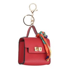 PATIKIL Mini Backpack Keychain, Cute Coin Purse Keychain PU Leather Backpack ...