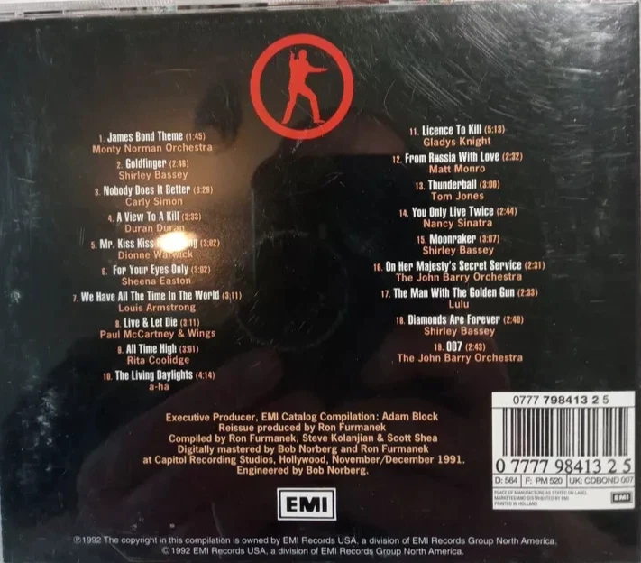 CD THE BEST OF JAMES BOND - 30th ANNIVERSARY COLLECTION (NEUWERTIG) - Bild 2 von 2