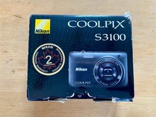 NIKON COOLPIX S3100 COMPACT DIGITAL CAMERA 14MP W/ BOX BATTERY CHARGER SD CARD
