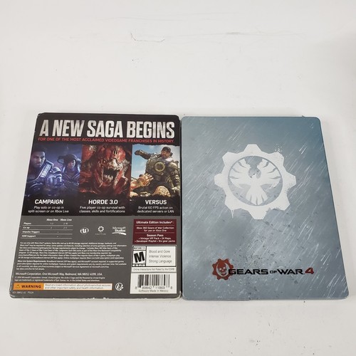 Gears of War 4 Xbox One Ultimate Edition Steelbook CIB Complete Tested - Picture 5 of 10