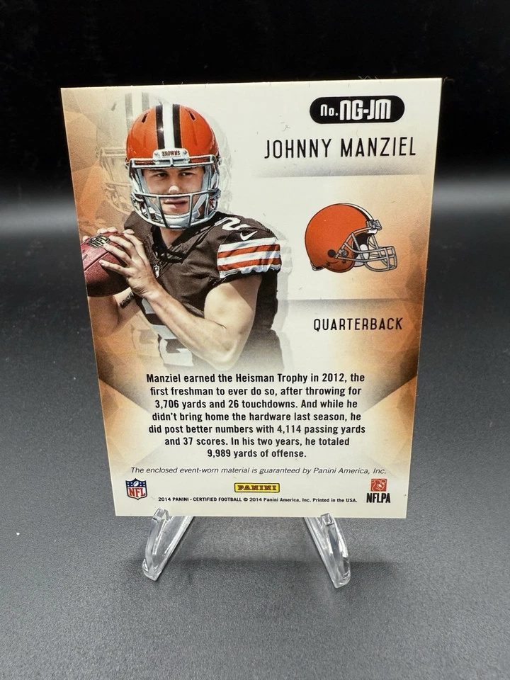 2014 Panini Certified - New Generation Mirror Materials Johnny Manziel #NG-JM... - Image 2 of 2