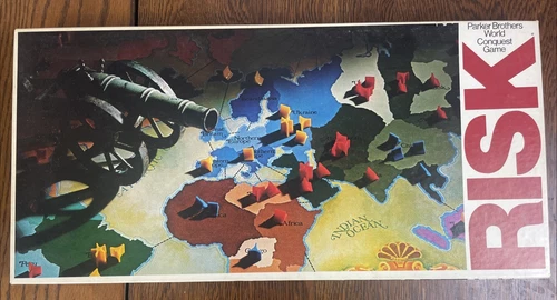 Vintage 1975 RISK World Conquest Board Game Parker Bros Missing Instructions