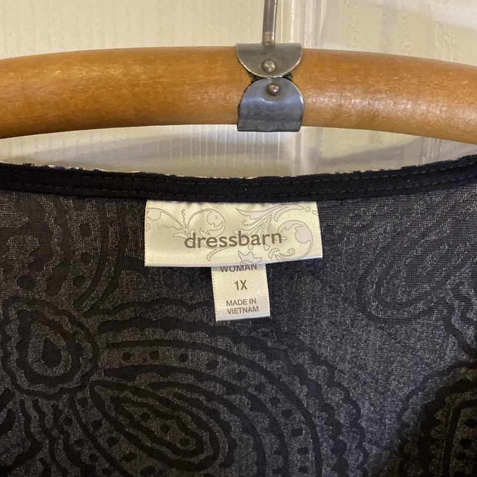 Женский 1 X синий черный бархат выгорания собранными в Рюш Топ украшенный центр медальон - Изображение 2 из 4