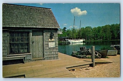 1960 Smithville New Jersey NJ Postcard Clam House Towne Oyster Creek Unposted