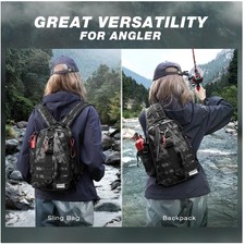Lightweight Fishing Backpack with Rod Holder