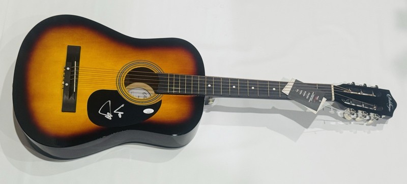 TREY ANASTASIO SIGNED SUNBURST ACOUSTIC GUITAR PHISH AUTOGRAPHED PROOF JSA COA