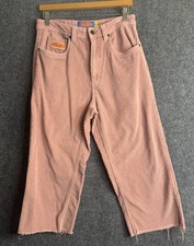 Empyre Skate Salmon Wash Corduroy Pants Mens Size 28 Grunge 90's Wide Leg Cutoff