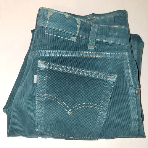 Vintage Levi Silver Tab Baggy Jeans Men's Size 30x30 Green Purple Label USA Made