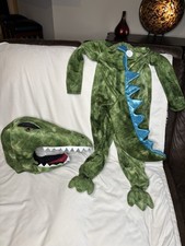 Pottery Barn Kids T-Rex Dinosaur Crocodile Costume Light Up Tail Size 3T