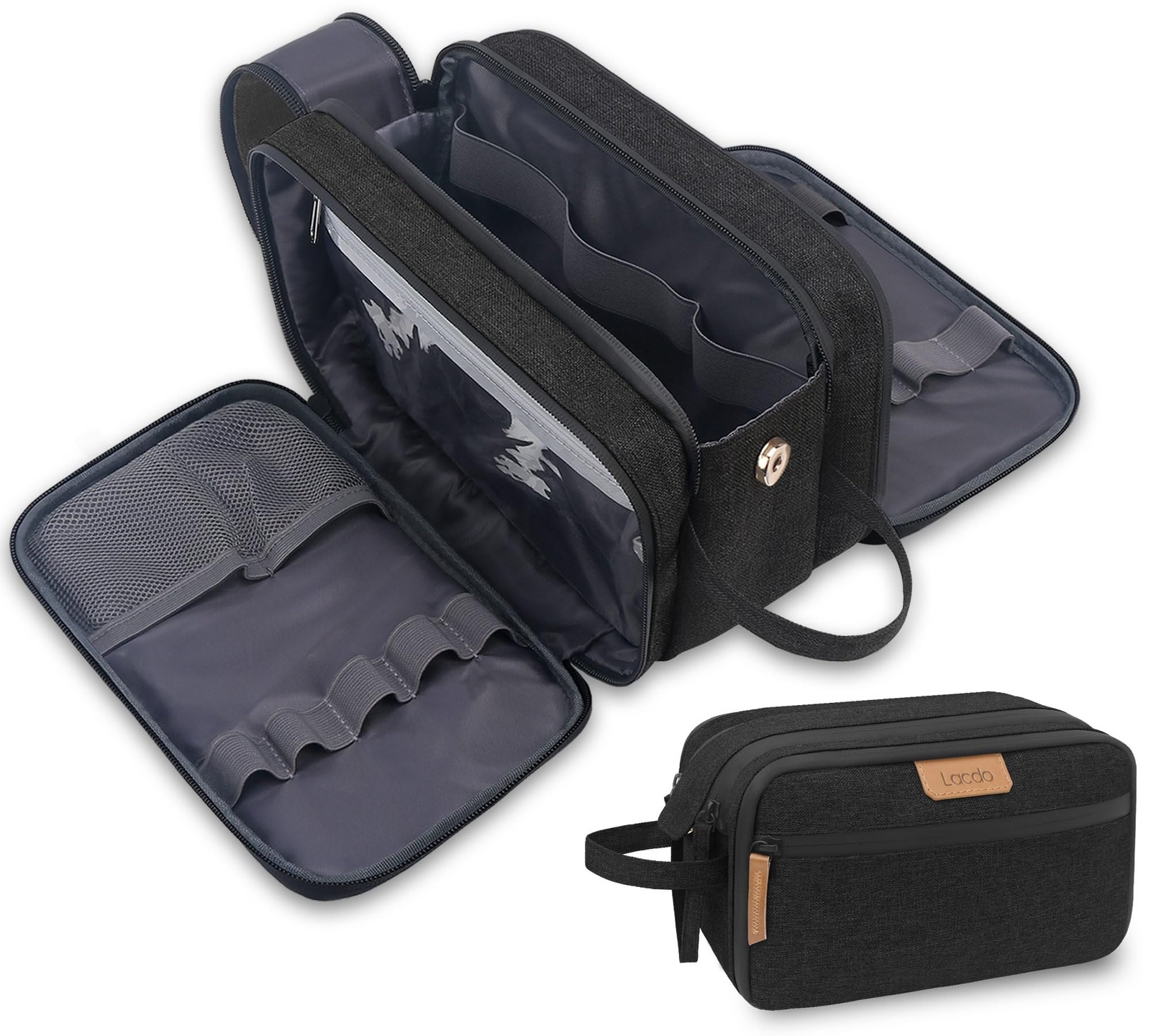 Men's Water-Resistant Large Travel Toiletry Bag and Shaving Organizer-image