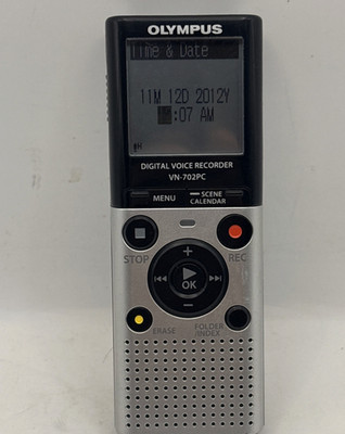 Olympus VN-702PC Black/Silver Handheld Micro SD Card Slot Digital Voice Recorder