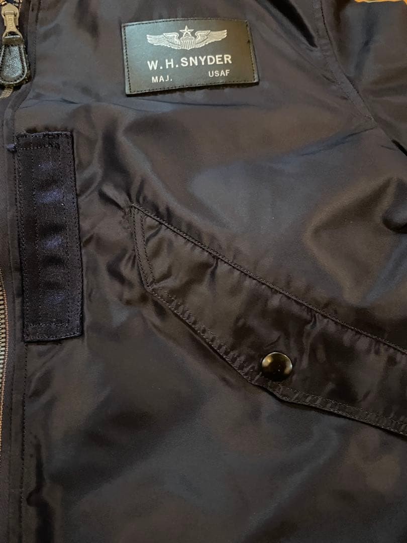 Buzz Rickson's L-2A Flight Jacket Navy Patch Size… - image 11