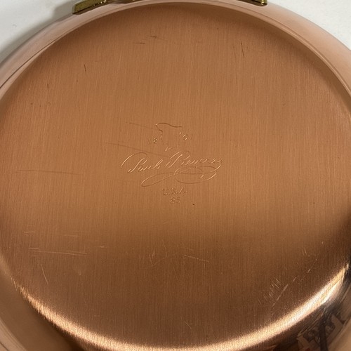 Paul Revere 1801 Signature Copper Pan 10.5 Brass Handles NEW with tags - Picture 10 of 11