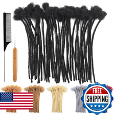 12 Inch 0.6cm Thickness Loc Extensions Human Hair 30 Strands Dreadlock Extension