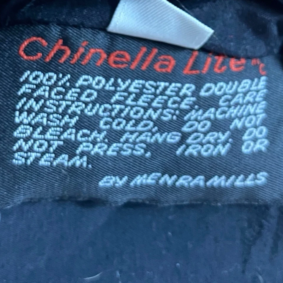 复古 90 年代 Tecnica 背心男式大号阿兹特克红羊毛黑色双面全拉链复古 — 第 4/4 张图片