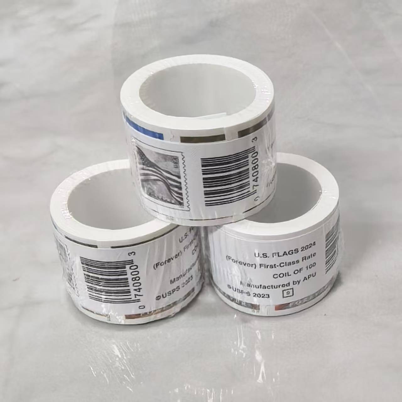 3 rolls of 100 USPS - Postage-300 PCS-Special Sale--2024  ( free shipping)