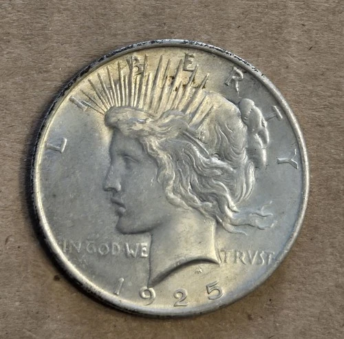 1925 peace silver dollar AU