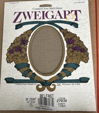 Zweigart 32 count Belfast Linen 14" x 18" Cross Stitch Fabric  Dirty Linen  NIP