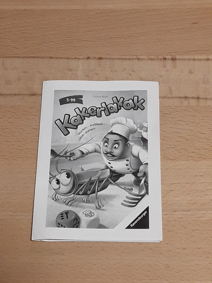 Ravensburger 23391 - Kakerlakak, Mitbringspiel für 2-4 Spieler, Kinderspiel ab 5 - Bild 2 von 4