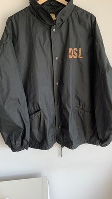Vintage Diesel DSL Workwear Jacket XL Black Race Track 100% Polyamide 