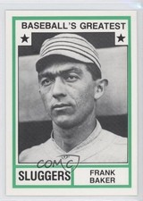 1982 TCMA Baseball's Greatest Sluggers White Back Home Run Baker HOF 0n0