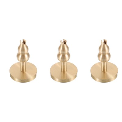 3pcs Metall -Weihrauch -Stickhalter Weihrauchbrenner Ash Catcher Gourd Design