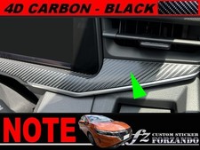 Note E13 Dashboard Line 2 4D Carbon Style Black Vehicle Specific Cut Sticker Spe