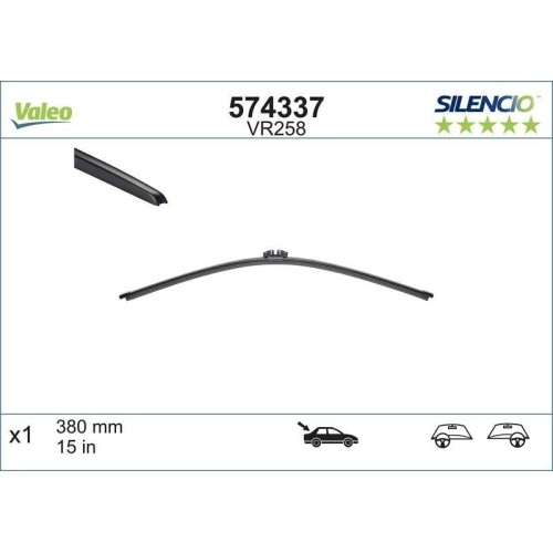 Wischblatt Valeo 574337 Silencio Rear FüR Bmw Ford Mercedes Benz Volvo Hinten-image
