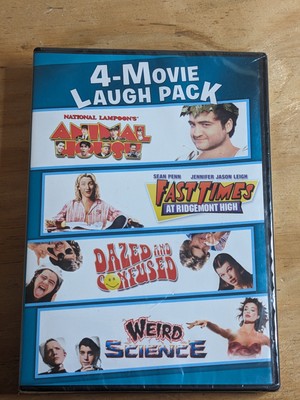 DVD 4-Movie Laugh Pack National Lampoons Animal House Weird Science Dazed Confus