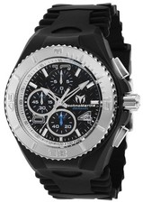 Technomarine TM-115110 Men's Cruise JellyFish Black Retro Strap 46mm Watch